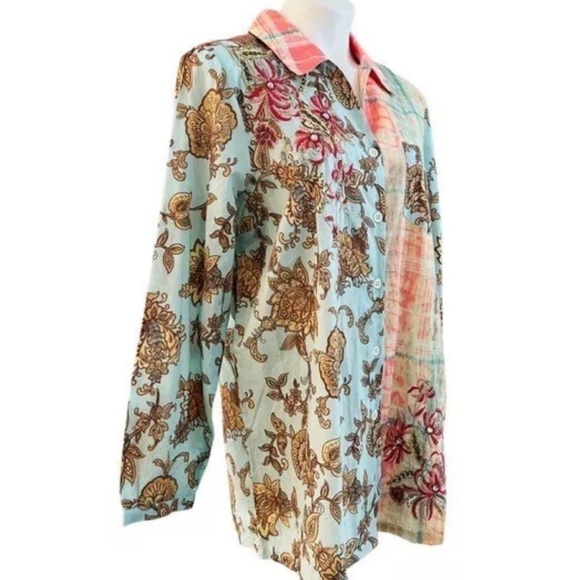 Soft Surroundings Floral Patchwork Tunic - Multicolor - Picture 6 of 10